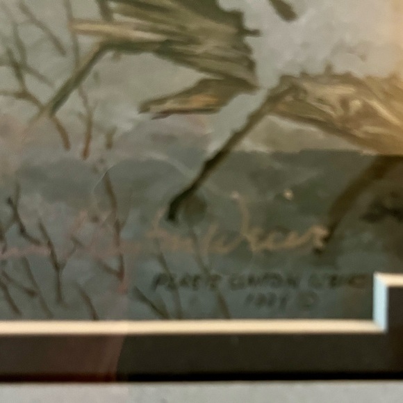 “Silent Watch Grey Wolves” by Persis Clayton Weirs Authentication attached. - Picture 8 of 15